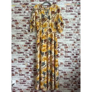 chinese dress ladies Baltic Born Womens Sicily Satin Maxi Dress | Rust main image 1